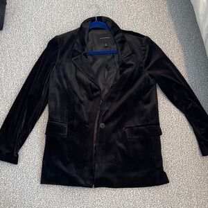 Banana Republic Black Velvet Blazer